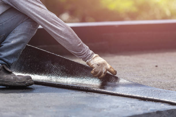 Professional Waterproofing technician working in Croton, OH